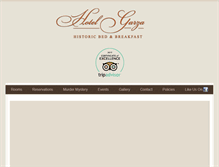 Tablet Screenshot of hotelgarza.com